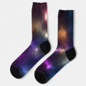 Chaussette Conception de constellations de l'espace cosmique (Gauche)