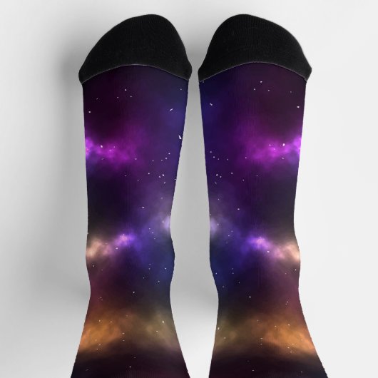 Chaussette Conception de constellations de l'espace cosmique (Haut)