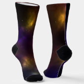 Chaussette Conception de constellations de l'espace cosmique (Angulaire)