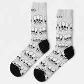 Chaussette Conception de crâne d'art fantastique (Gauche)