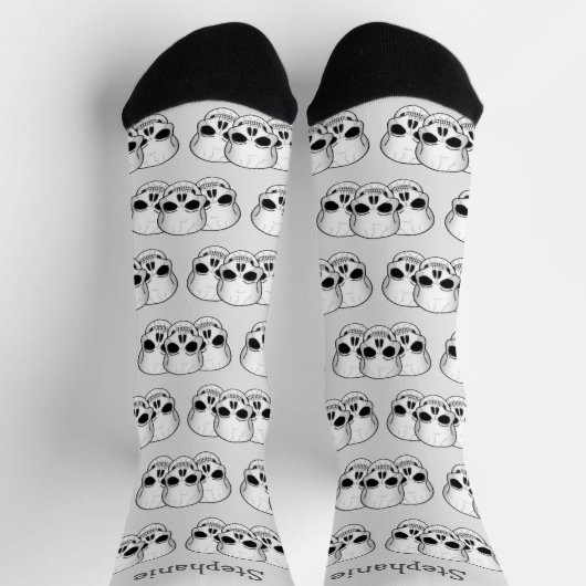 Chaussette Conception de crâne d'art fantastique (Haut)