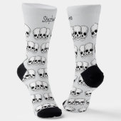 Chaussette Conception de crâne d'art fantastique (Angulaire)