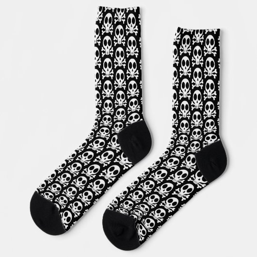 Chaussette Conception de crâne de pirate (Gauche)