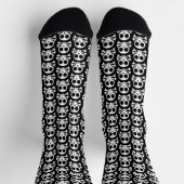 Chaussette Conception de crâne de pirate (Haut)