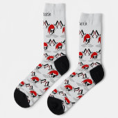 Chaussette Conception de crâne de pirate et d'épées (Gauche)