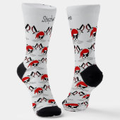 Chaussette Conception de crâne de pirate et d'épées (Angulaire)