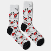 Chaussette Conception de crâne de pirate et d'épées (Droite)