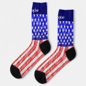 Chaussette Conception de drapeau américain (Gauche)