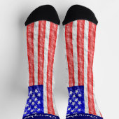 Chaussette Conception de drapeau américain (Haut)