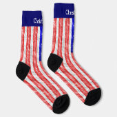 Chaussette Conception de drapeau américain (Droite)