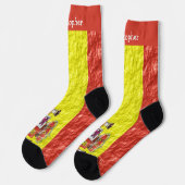 Chaussette Conception de drapeau espagnol (Gauche)