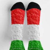 Chaussette Conception de drapeau italien (Haut)