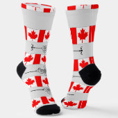 CHAUSSETTE CONCEPTION DE DRAPEAUX CANADIENS CHAUSSURES ACD HA (Angulaire)