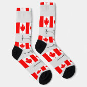 CHAUSSETTE CONCEPTION DE DRAPEAUX CANADIENS CHAUSSURES ACD HA (Droite)