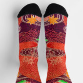 Chaussette Conception de feuille d'érable japonaise (Haut)