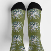 Chaussette Conception de fleurs personnalisée  (Haut)