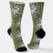 Chaussette Conception de fleurs personnalisée  (Angulaire)