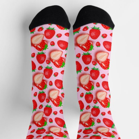 Chaussette Conception de fraises (Haut)