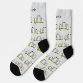 Chaussette Conception de hiboux personnalisés (Gauche)