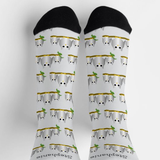 Chaussette Conception de hiboux personnalisés (Haut)