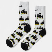 Chaussette Conception de hiboux personnalisés (Gauche)
