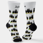 Chaussette Conception de hiboux personnalisés (Angulaire)