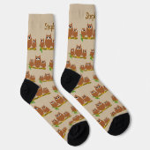 Chaussette Conception de hiboux personnalisés (Droite)