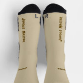 Chaussette Conception de lettrage Jungle Master (Haut)