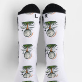 Chaussette Conception de logo de sport de drapeau d'herbe de (Haut)
