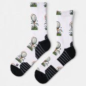 Chaussette Conception de logo de sport de drapeau d'herbe de (Gauche)