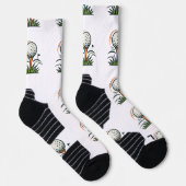 Chaussette Conception de logo de sport de drapeau d'herbe de (Droite)