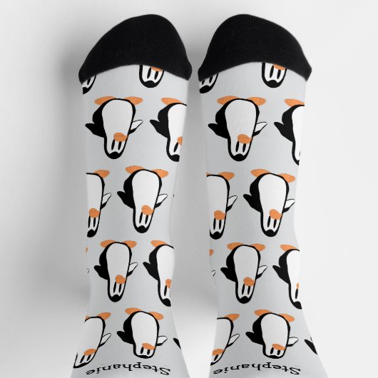 Chaussette Conception de manchot personnalisée (Haut)
