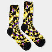 Chaussette Conception de mandala orné vibrant (Droite)