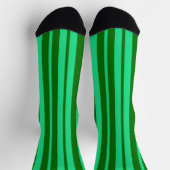 Chaussette Conception de motif à rayures vertes mignonnes et (Haut)