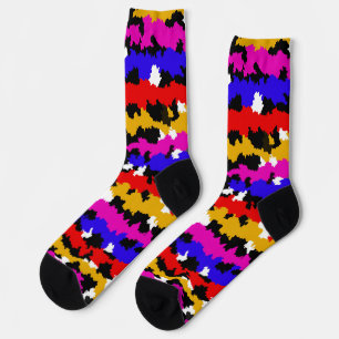 Chaussette Conception de Motif Abstrait irrégulier en milieu
