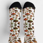 Chaussette Conception de motif de collection de champignons (Haut)