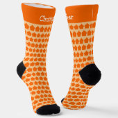 Chaussette Conception de motif marocain orange (Angulaire)