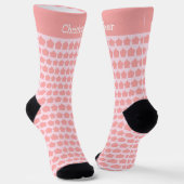 Chaussette Conception de motif marocain rose (Angulaire)