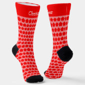Chaussette Conception de motif marocain rouge (Angulaire)