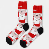 Chaussette Conception de Noël du Père Noël (Gauche)