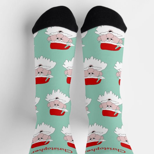 Chaussette Conception de Noël du Père Noël (Haut)