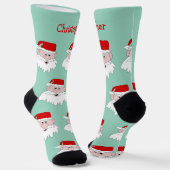 Chaussette Conception de Noël du Père Noël (Angulaire)