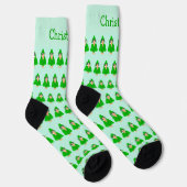 Chaussette Conception de perroquet vert (Droite)