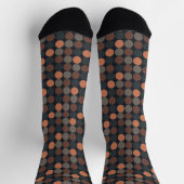 Chaussette Conception de points de cercle géométrique de terr (Haut)