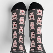 Chaussette Conception de porc personnalisée (Haut)
