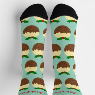 Chaussette Conception de pudding de Noël