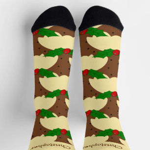 Chaussette Conception de pudding de Noël Noël