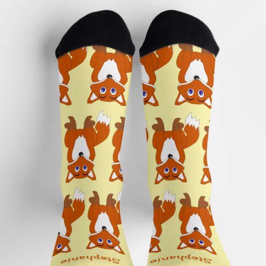 Chaussette Conception de renard de chaussettes (Haut)