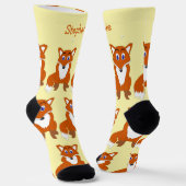 Chaussette Conception de renard de chaussettes (Angulaire)