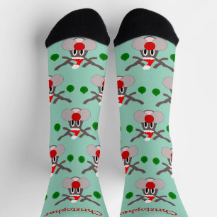 Chaussette Conception de rennes de Noël